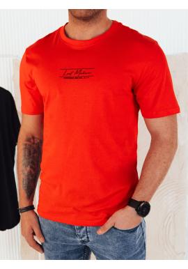 Oranžové pánské triko s krátkým rukávem