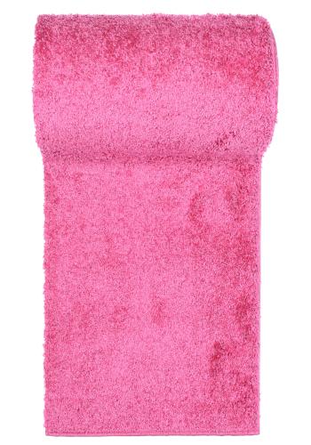 Metrážní růžový shaggy koberec