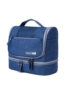 Voděodolná kosmetická taška modré barvy