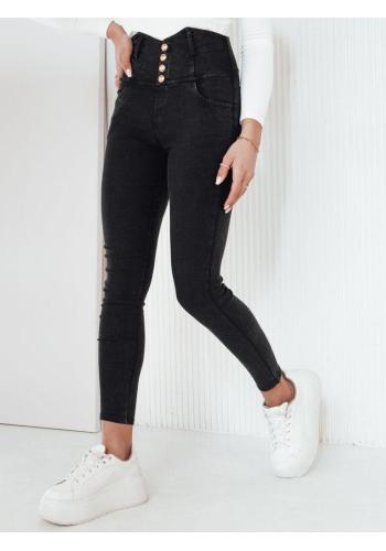 Dámské černé džíny s vysokým pasem