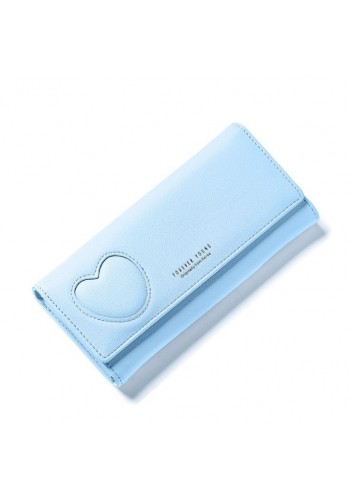 Elegantní dámské peněženky mátové barvy se srdcem