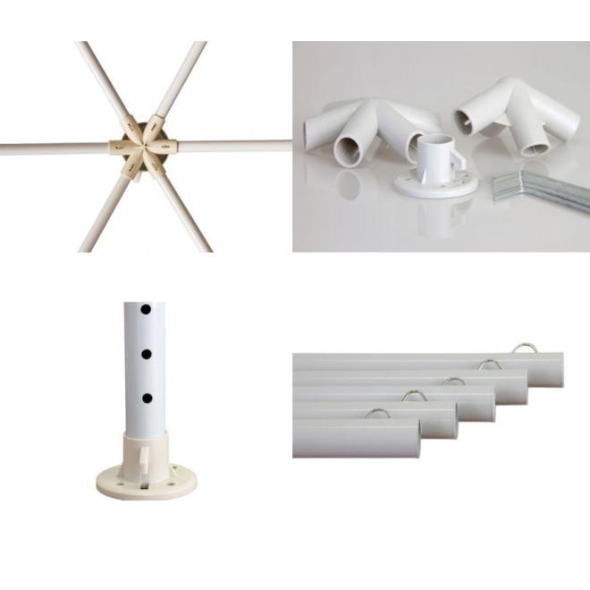 Komerční zahradní pavilon 2x2x2m s moskytiérou