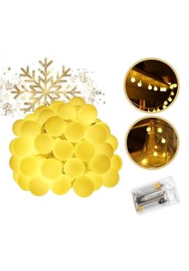 Vnitřní/vnější kulová světla 71 LED - teplá bílá