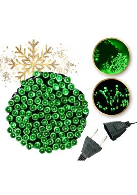 Zelené vánoční LED světýlka na stromeček - 22 m